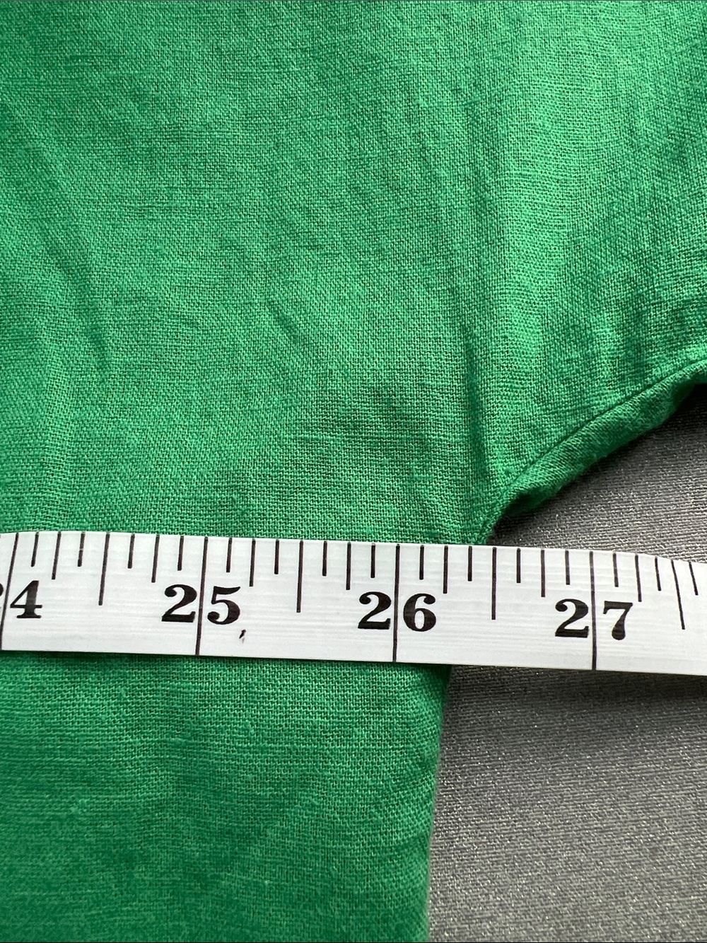 Liz Claiborne | Kelly Green V-Neck Crochet Trim Dolman Sleeve Tunic Size XL - Picture 12 of 16